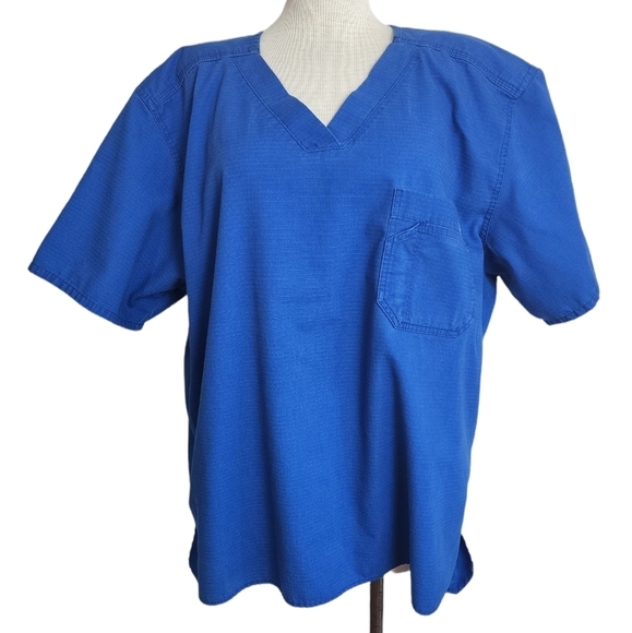 Carhartt Blue Scrub Top Size XL - Picture 1 of 6